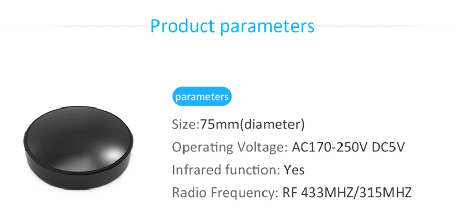 Funry RF APP Switch RC Мини умный беспроводной пульт дистанционного управления RF433MHz/315 MHz wifi Switch 2,4 GHz для умного дома IOS Andriod Mobile