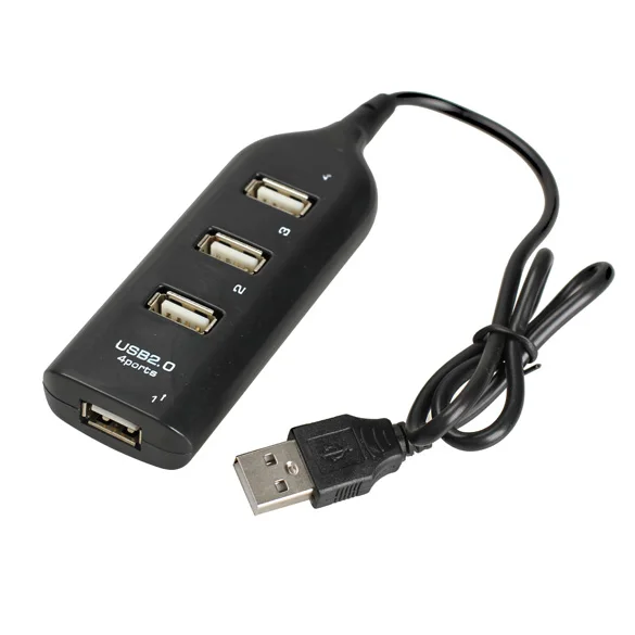 

Laptop PC 4 Port USB 2.0 High Speed Mini Hub Socket Pattern XXM
