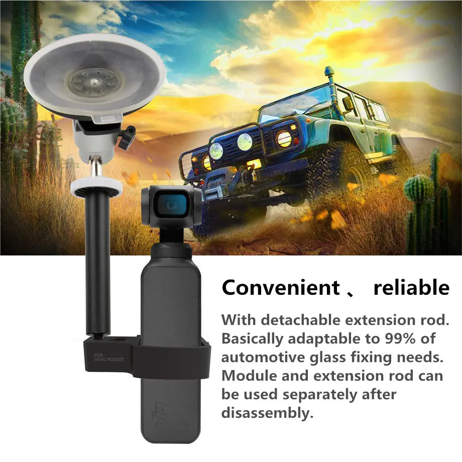 DJI OSMO Pocket Handheld Gimbal Expansion Accessories OSMO Pocket Mount Bracket for Car-8