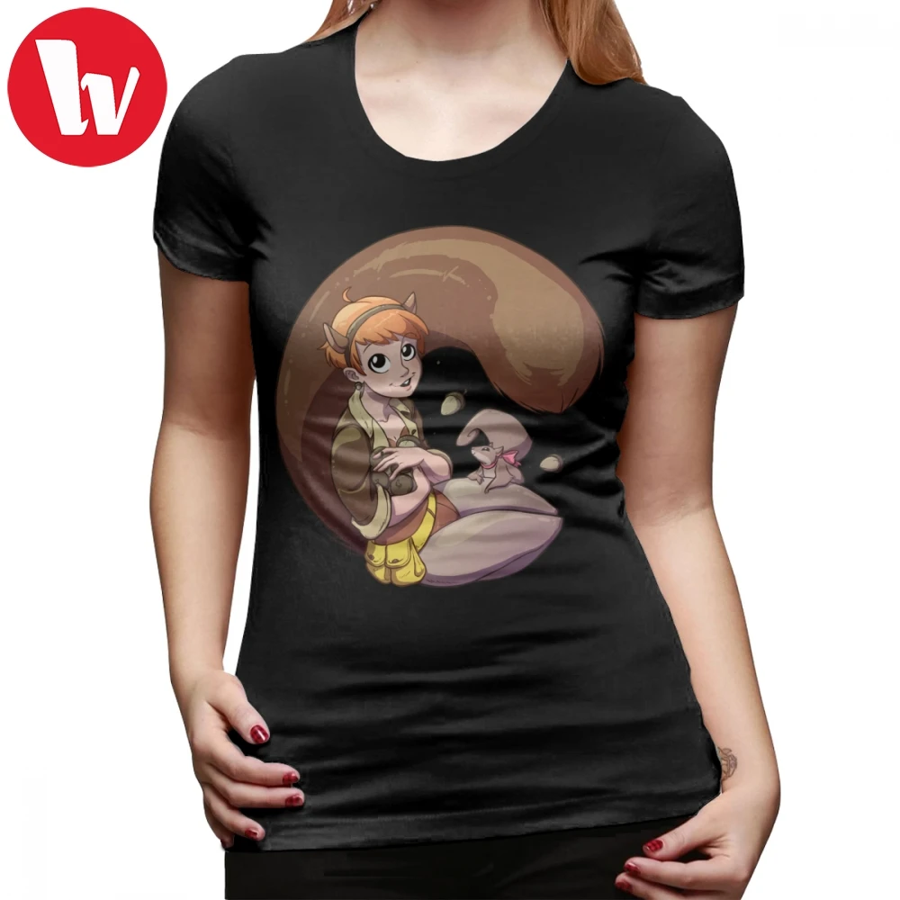 

Marvel Girl T-Shirt Unbeatable Squirrel Girl T Shirt Short Sleeve Kawaii Women tshirt Black 100 Cotton O Neck Ladies Tee Shirt
