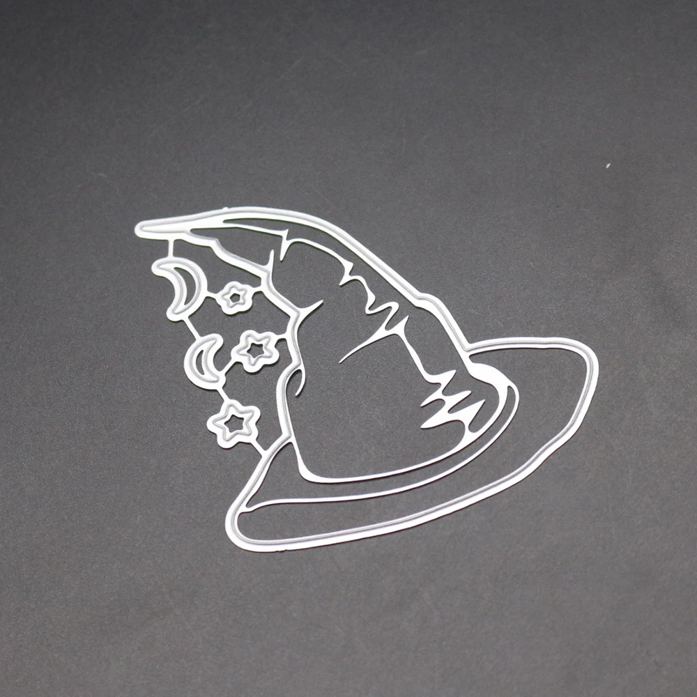 

Metal Cutting Dies Halloween Wizard Hat Mold Handcrafts Making Embossing Stencils DIY Scrapbooking Decorative Craft Photo Card
