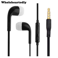 Brand New Colorful 3.5mm Stereo Earphone Headset Earbud Silicone earpieces with MIC Microphone for Mobile Smart Phone Dropship