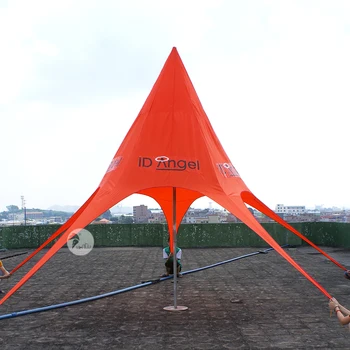 

Custom Orange Star Shaped Tent Outdoor Advertising Star Canopy Tent
