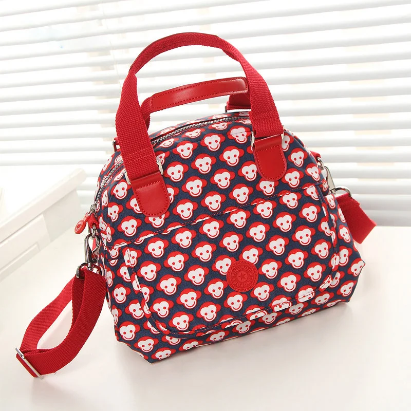 Fashion Casual Shell Bag Trendy Classy Women Printing font b Handbag b font Ladies Waterproof Nylon