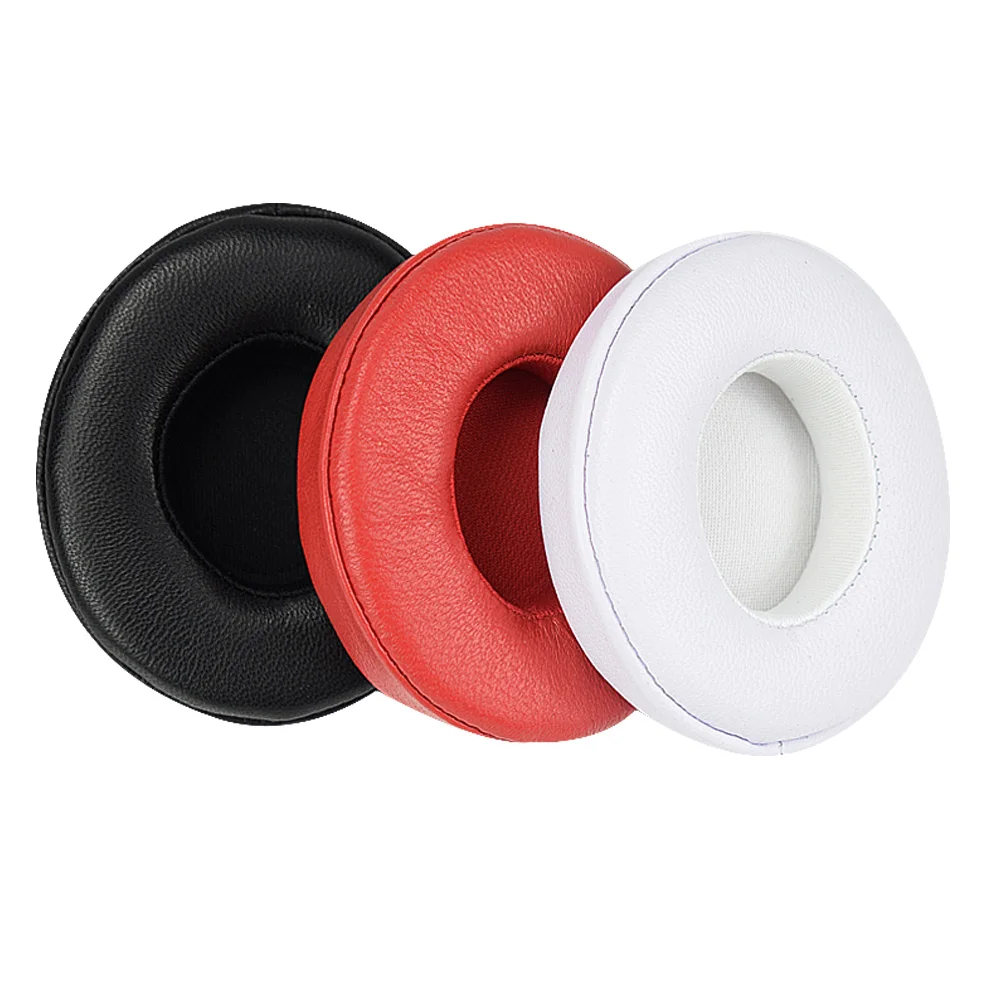 Sheepskin Leather Memory Foam Replacement Ear Pads Cups for Beats by Solo2 Solo 2 0 Wireless Bluetooth Headphones