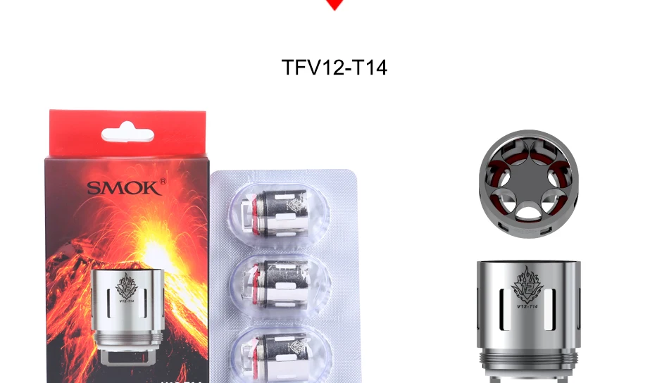 3 шт./лот SMOK TFV12 катушки с двойной катушкой/Палуба V12-T8 V12-T12 V12-X4 V12-Q4 тройной катушки двухслойные подходит для SMOK TFV12 Tank Atomizer