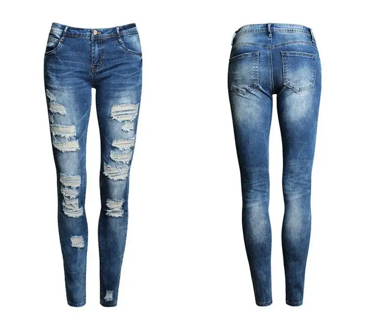 Compare Prices On Ripped Skinny Jeans- Online Shopping/Buy Low New 2016 Hot Fashion Ladies Pants Stretch Womens Bleach Ripped Skinny Jeans(China (Mainland - Compare Prices On Ripped Skinny Jeans- Online Shopping/Buy Low