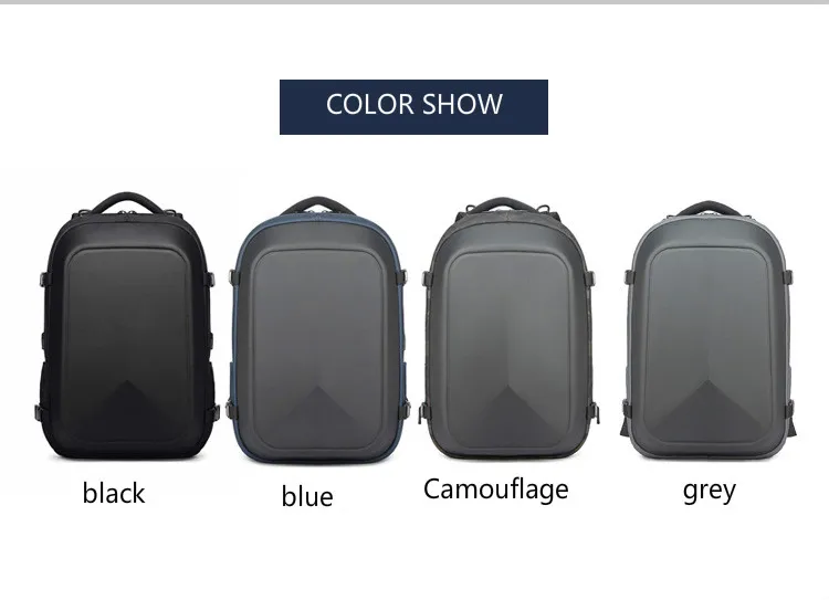 FANLOSN 15,6 дюймов ноутбук многофункциональный usb зарядка жесткий корпус рюкзак большой емкости Повседневная EVA водонепроницаемый высокое качество;