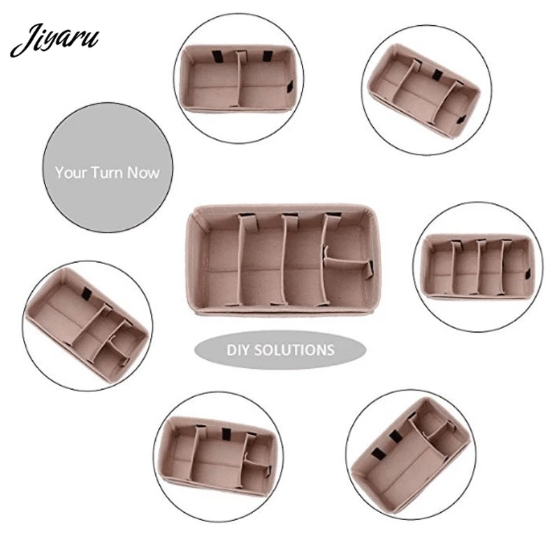 DIY الأوسط القسم ورأى مقسم حقيبة المرأة حقائب التجميل الحالات اليد مقسم حقيبة حقيبة في مقسم حقيبة إدراج ل سبيدي