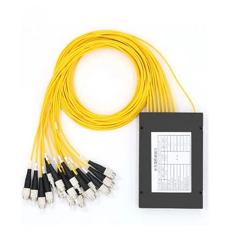 Разветвитель PLC 1*16 5 шт. ABS коробка SC FC UPC APC 1mtr 2 0 мм 3 желтого цвета фоторазъем 1x16 FTTH