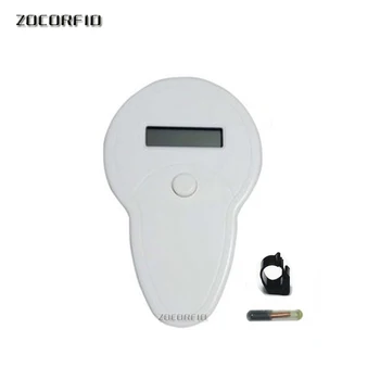 

Dry battery 134.2KHz FDX-b Glass Animal reader Pet ID Microchip RFID Handheld Scanner