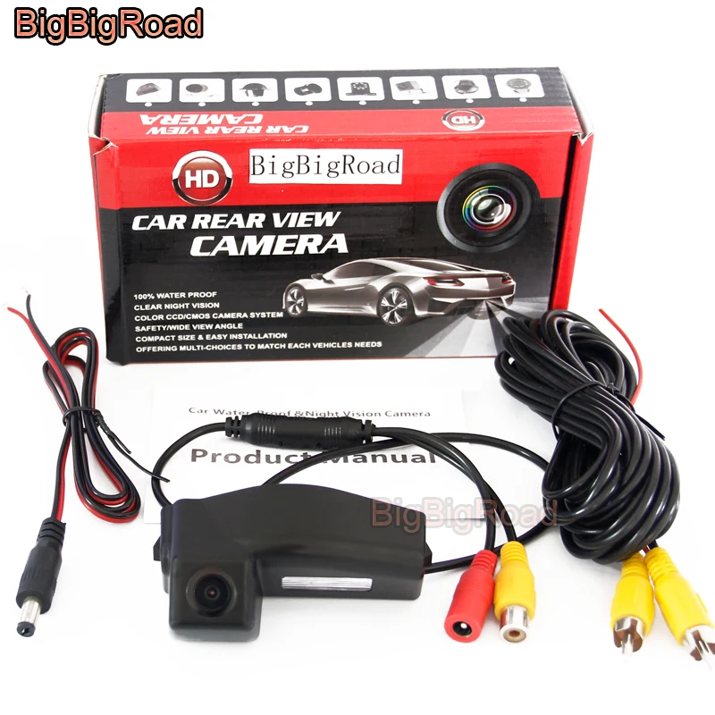 

BigBigRoad Car Rear View Parking CCD Camera For Mazda2 Mazda3 Mazda 2 3 M2 M3 Demio DE Hatchback 2004 2005 - 2012 2013 Sport