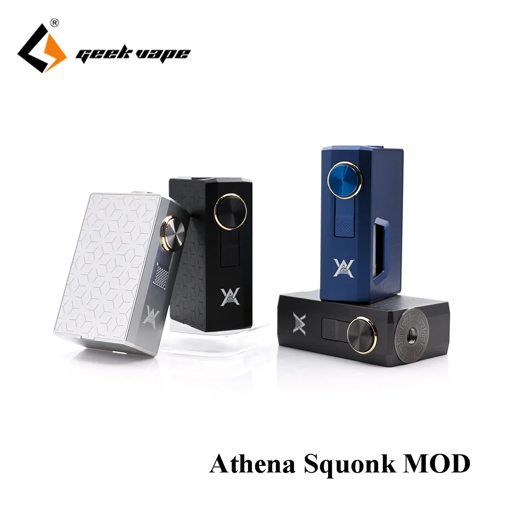 Оригинальный GeekVape Athena боттомфидер-мод с 6,5 мл блок впрыскивания электронная сигарета Weipa Поддержка сквонк RDA танк vape комплект