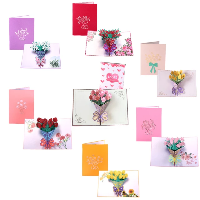 thank you thanksgiving 3d pop up greeting post cards for birthday
