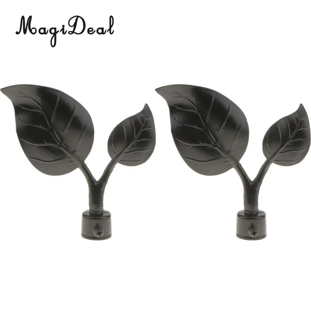 4pcs Window Curtain Rod End Drapery Rail Pole Head Cap fit 22mm Dia. Curtain Rods	