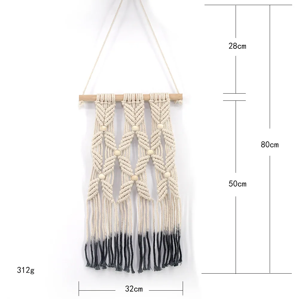 New Romantic KnittingTapestry богемный Макраме Тканые настенный ручной Tapisserir баннер домашнего Свадебные украшения GY43