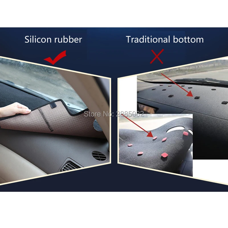 APPDEE Car Dashboard Cover For Honda Fit Jazz 3th Dash Mat Dash Pad DashMat Carpet ANti-UV NON-Slip