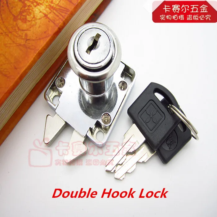 Double Hook Lock Silver Mailbox Locks Drawer Hook Sliding Door Lock