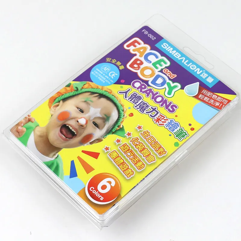 

SIMBALION Body magic color drawing pen 6 color human body drawing pen