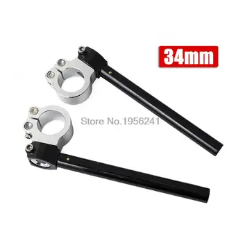 

Clip On Ons Handlebars /Universal Fits All 34mm Fork Tubes The CNC machined Clip-On Handlebars For Yamaha kawasaki Universal