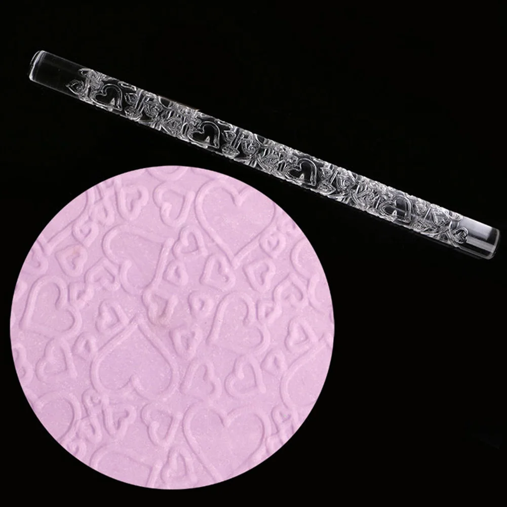 

4 Shapes Textured Embossing Acrylic Rolling Pin Cake Decorating Fondant Tools