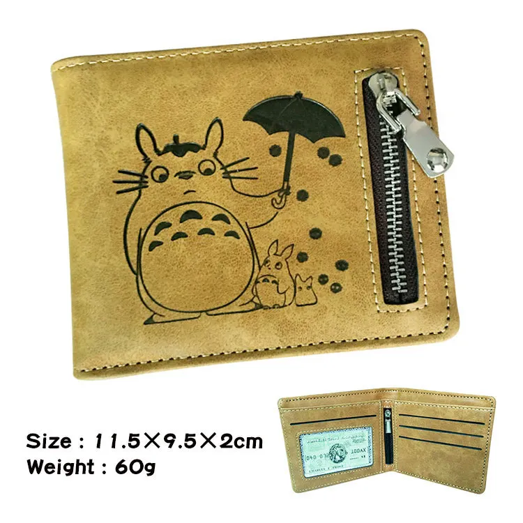 

Japanese Anime My Neighbor Totoro Cartoon Wallet Men Short Purse Women Wallet Card Holder Students Coin Purse