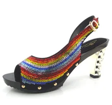BLACK Lowest Price African Sandals Lady font b Shoes b font New design Italy PU Leather