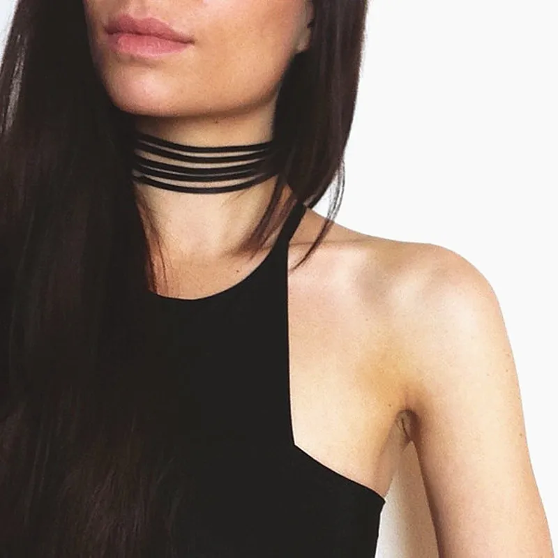 Black-Suede-Choker-Necklace-Multilayer-Leather-Goth-Velvet-Chokers-Colares-Jewelry-Necklaces-Punk-Jewelery-Bijoux-One
