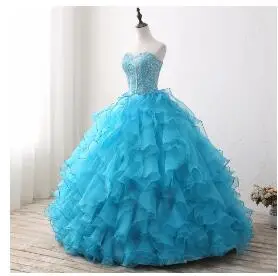 Удивительные Quinceanera платья для женщин Дешевые кружево на спине Vestidos De 15 Anos бальное платье День рождения реальные фотографии выпускн - Цвет: as picture color