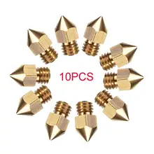 3D Printer Extruder Nozzle 10PCS 0.4mm MK8 for Makerbot Anet A8 Creality CR-10 CR-10S S4 S5 Ender-3