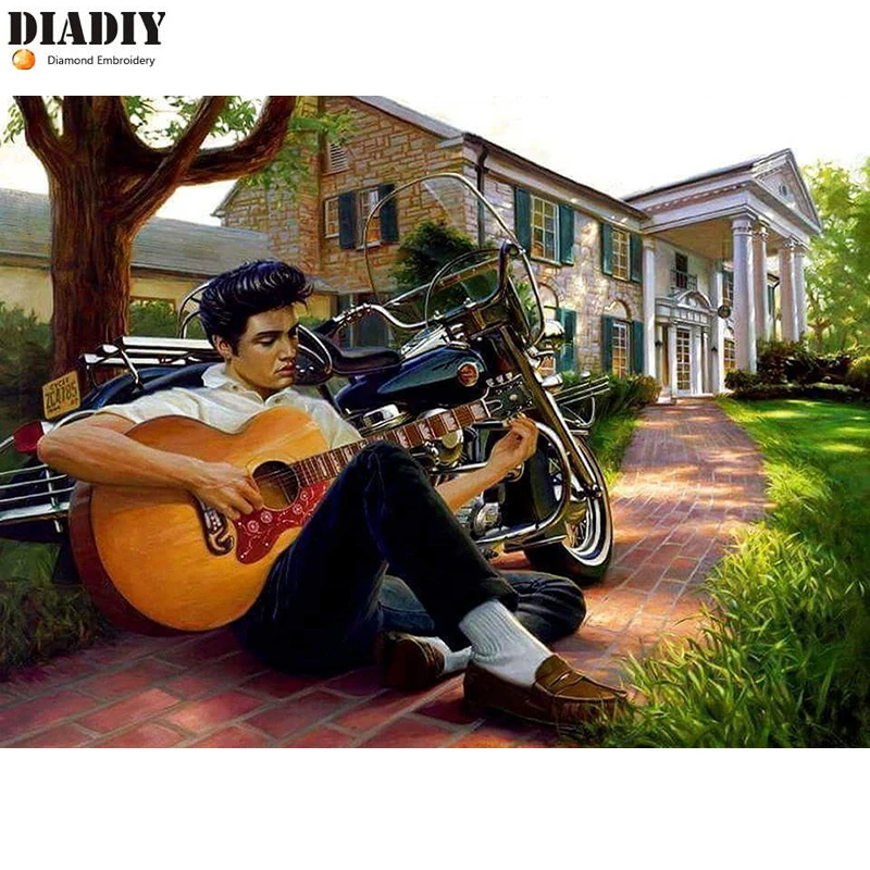 

DIADIY Full Square Diamond 5D DIY Diamond Painting "Guitar boy" Embroidery Cross Stitch Rhinestone Mosaic Painting Decor Art