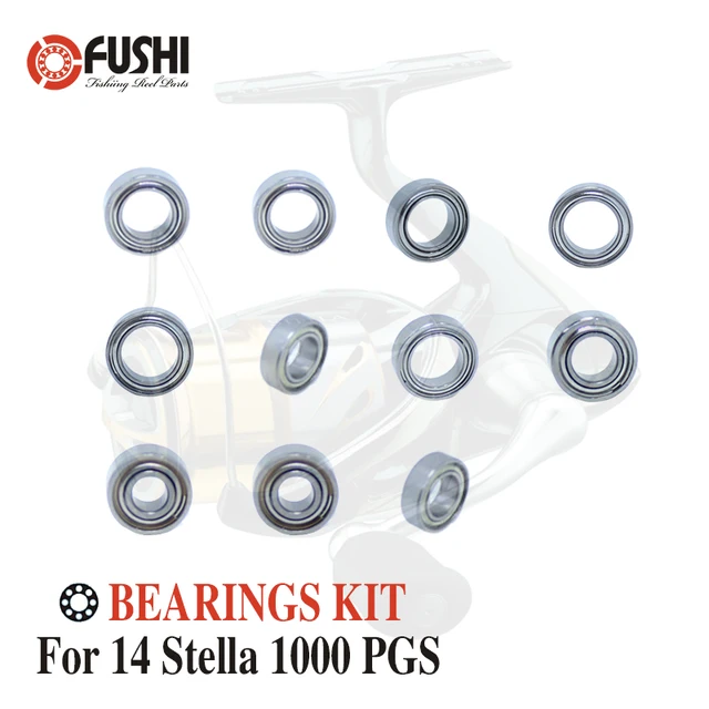 Cheap Fishing Reel Stainless Steel Ball Bearings Kit For Shimano 14 Stella 1000 PGS / 03238 Spinning reels Bearing Kits Cheap Fishing Reel Stainless Steel Ball Bearings Kit For Shimano 14 Stella 1000 PGS / 03238 Spinning reels Bearing Kits