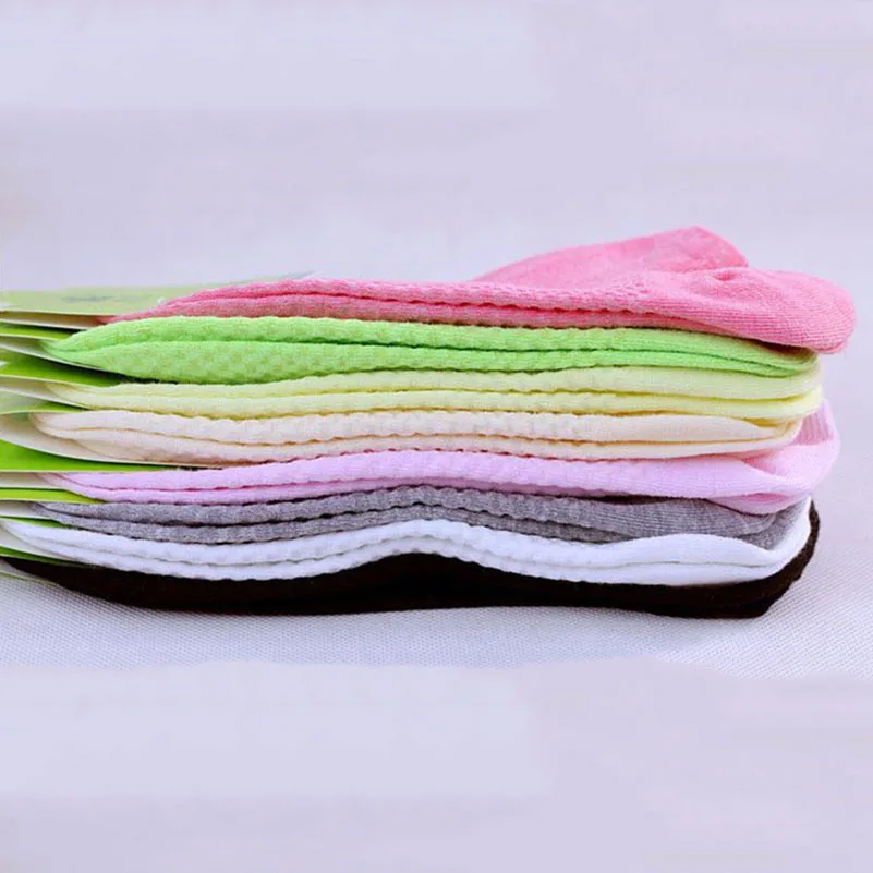 10 Pcs=5 Pairs Women Warm Comfortable Cotton Bamboo Fiber Girl Women's Socks Ankle Low Female Invisible Color Girl Hosiery Meias 17