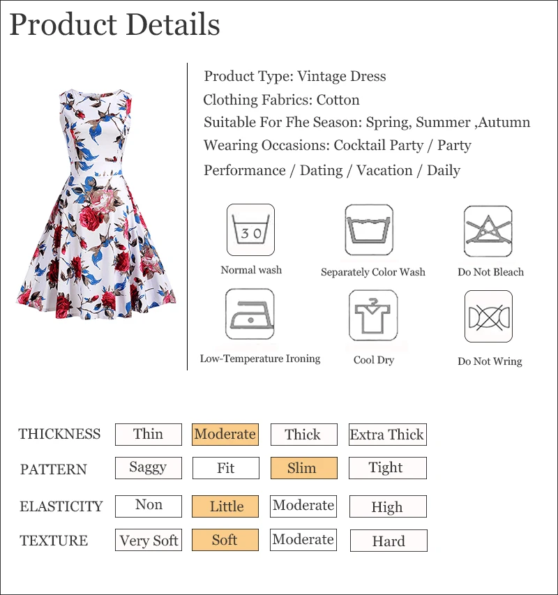 Kostlish Print Summer Dress Women 2017 Sleeveless Big Swing Belt Tunic Vintage Dress Elegant Rockabilly Party Dresses Sundress (109)