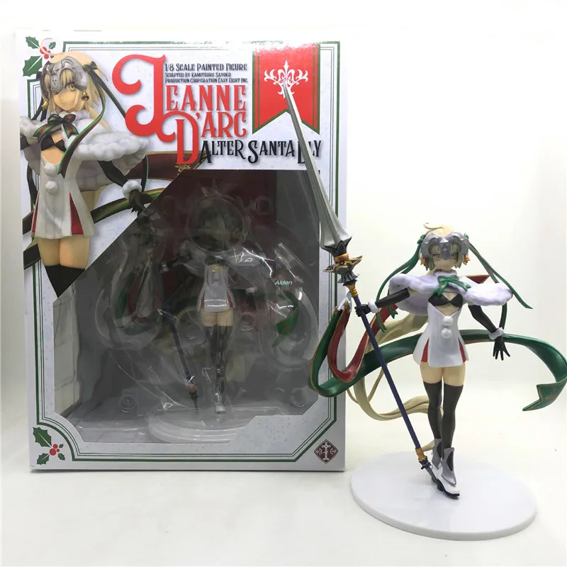 " Fate/Grand заказ второго поколения Joan of Arc Stance Рождество Лилия ПВХ фигурка Коллекционная модель игрушечная коробка 18 см B7 - Цвет: Белый