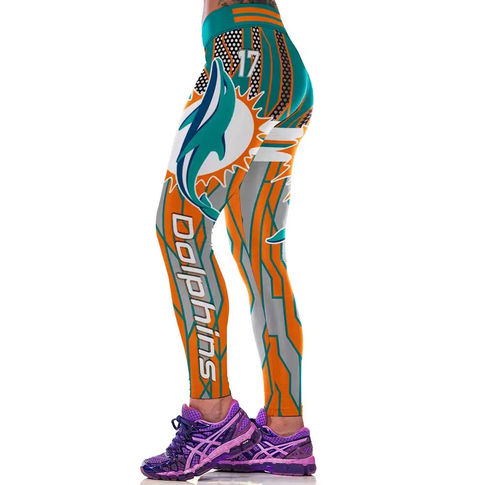 Мода Женщин Спортивные Леггинсы Американского Футбола Стиль 3D Отпечатано
