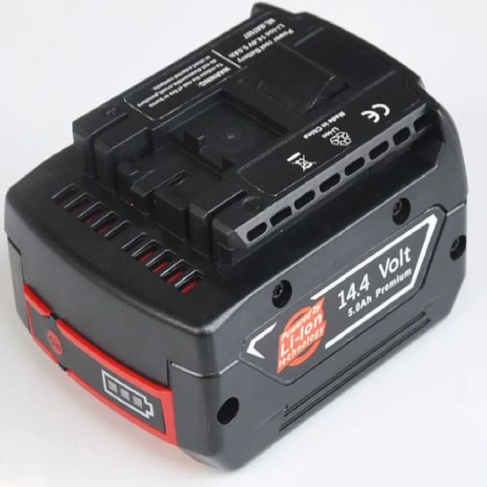 

14.4V 5000mah Li-ion rechargeable battery cell pack for Bosch cordless Electric drill screwdriver BAT607,BAT607G,BAT614,BAT614G