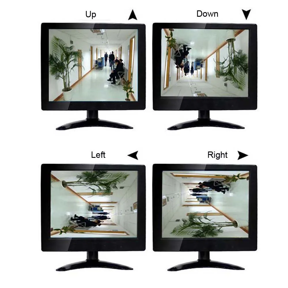 8 дюймов TFT lcd цветной видео монитор CCTV монитор экран VGA BNC AV вход для ПК CCTV безопасности дистанционного управления и стенд вращающийся экран