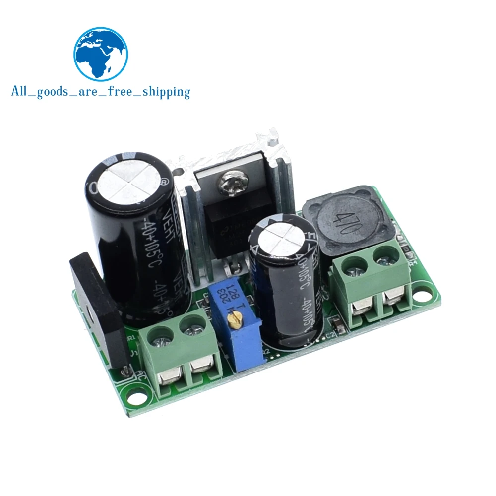 

TZT 1PCS LM2596T LM2596HV DC-DC adjustable step-down 3A power Supply module DC 5V-50V,3A Large current Large power