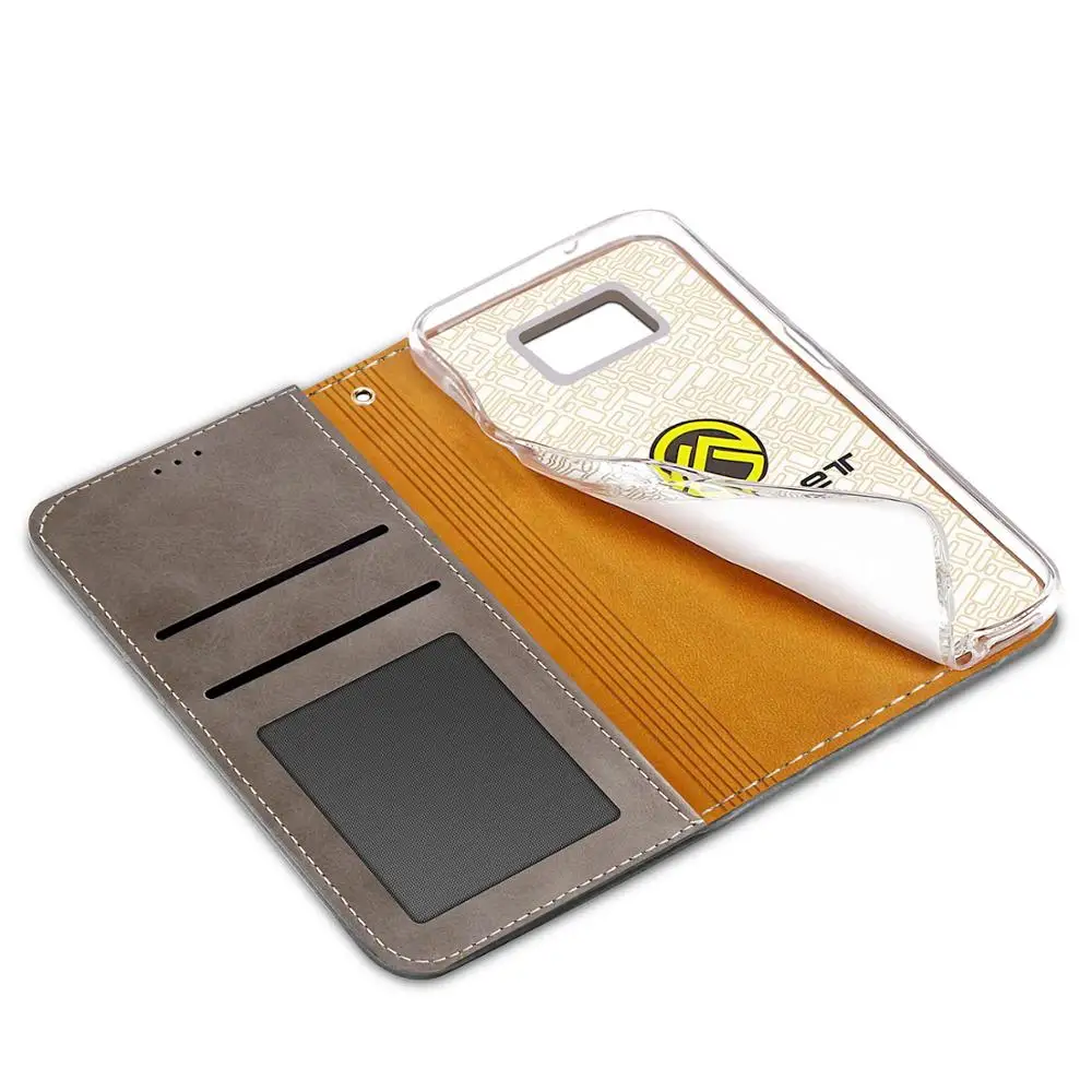 Magnetisk lommebok lær flip telefonveske til Samsung Galaxy Magnetisk lommebok lær flip telefonveske til Samsung Galaxy