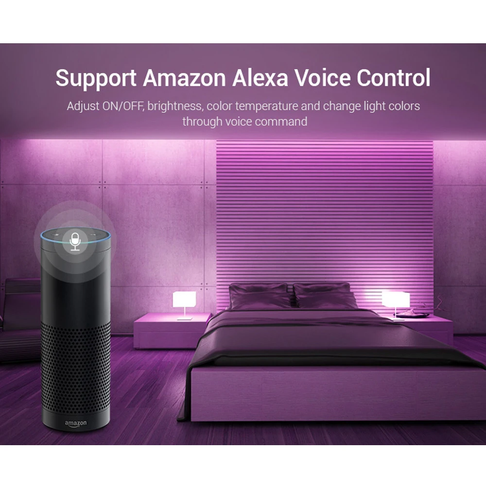 Mi светильник YL5 5в1 wifi RGB CCT RGBW контроллер полосы Amazon Alexa телефон wifi Пульт дистанционного управления для 5050 3528 Светодиодный светильник