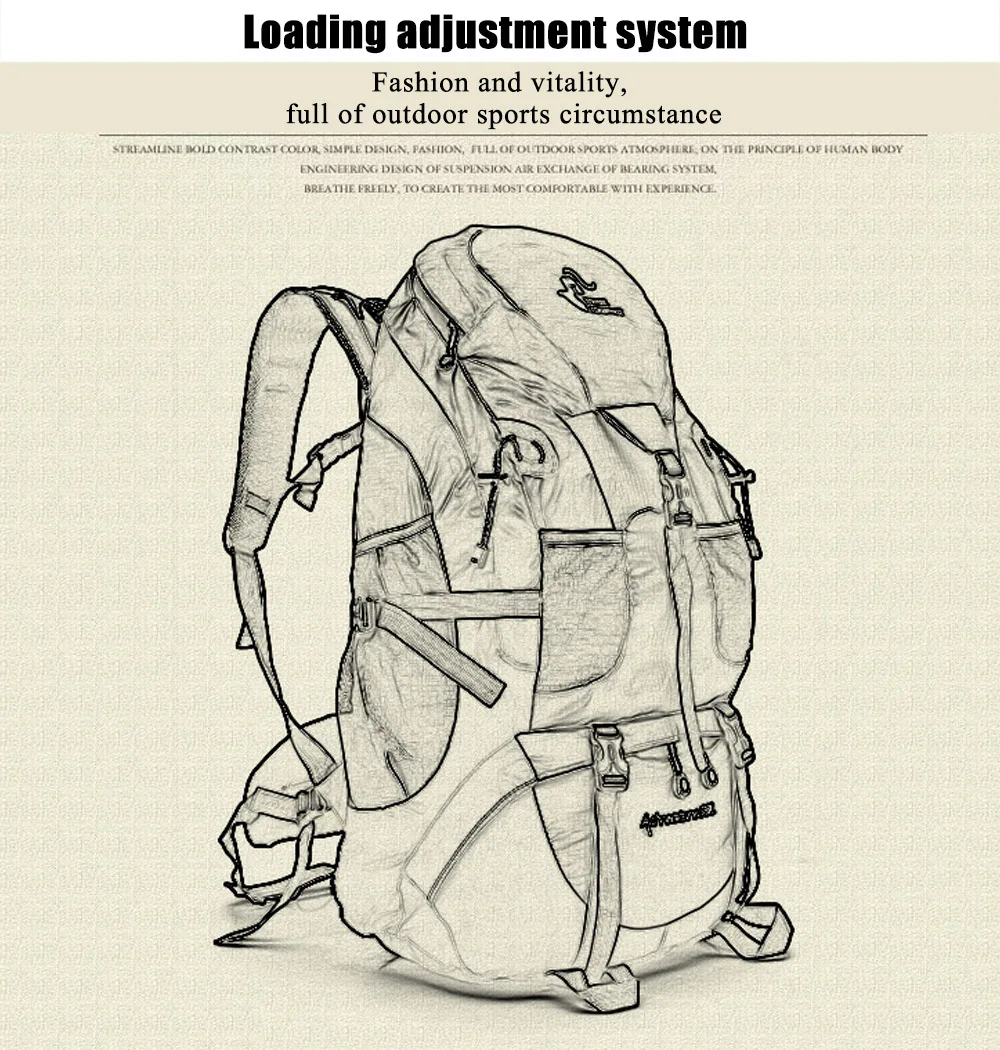 Свободный рыцарь 50л рюкзак для скалолазания, походный рюкзак для велоспорта, походный рюкзак, походная Сумка для кемпинга, Горный рюкзак, водонепроницаемый