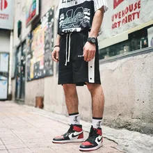 Весенние и летние новые брендовые полосатые мужские повседневные спортивные шорты с эластичной резинкой на талии