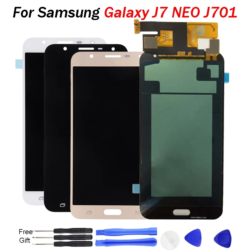 

J701 LCD Replacement For Samsung Galaxy J7 Neo J701 J701F J701M LCD OLED Display Touch Screen Digitizer Assembly J7 Neo LCD J701