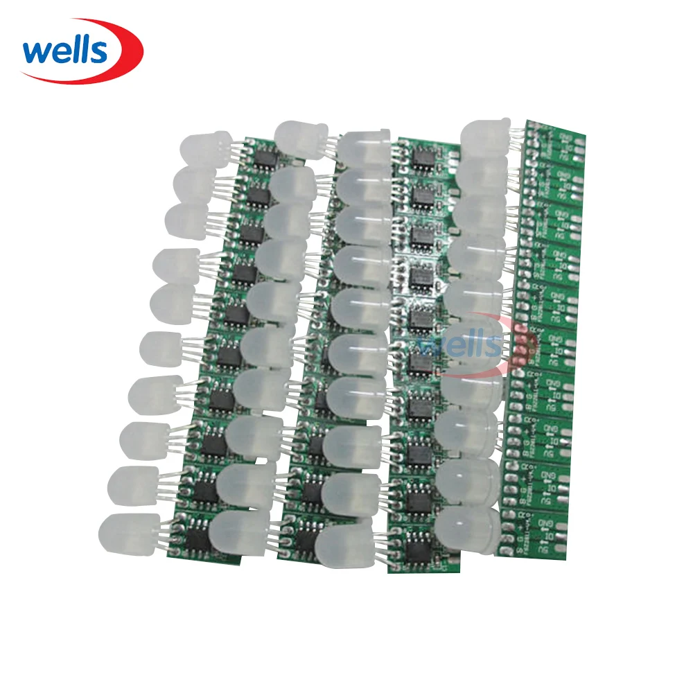 

50pcs Full-color LED module light word punched word 5V WS2811 display advertising screen pixel lights