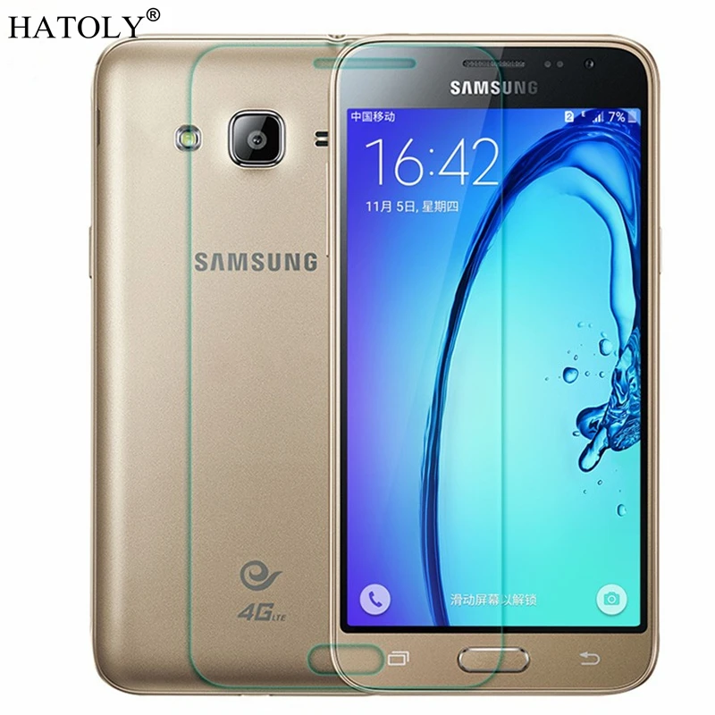2 шт. закаленное стекло для samsung Galaxy J3 2016 защитная пленка J320 | Мобильные телефоны и