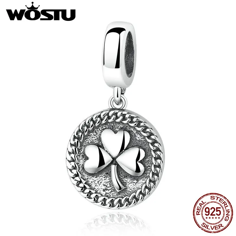 

Autumn New Arrival 100% 925 Sterling Silver Clover Charm Fit Original WST Bracelet Pendants Authentic Jewelry Women