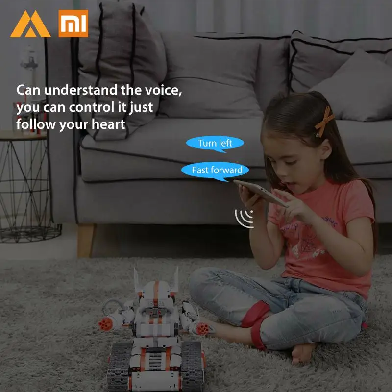  Xiaomi MITU Robot Builder DIY Building Blocks Bluetooth 4.0 Programmable Smart Track Robot Kit APP  - 32952326257