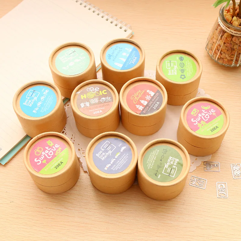 

20Pcs/Box Metal Paper Clip Bookmark Plated Sliver Bookmarks Stationery Gift Book Line Marker Cute Mini Book Mark Paper Clip Mark