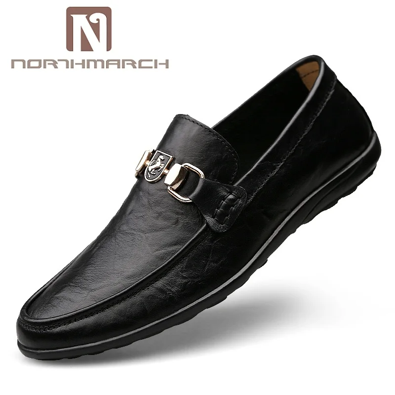 

NORTHMARCH Genuine Leather Men Shoes Casual Shoes Hot Sale Slip On Loafers Men Fashion Spring Autumn Male Shoes Moccasins